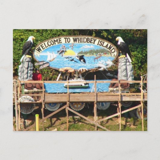 Welkom Whidbey Island Briefkaart (Voorkant)