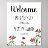 Welkom Wifi wachtwoord poster (Voorkant)