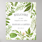 Welkom Wild Meadow Wedding Poster (Voorkant)