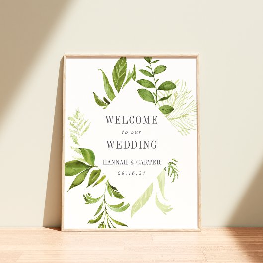 Welkom Wild Meadow Wedding Poster