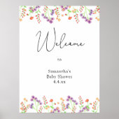 Welkom Wildbloemen Poster (Voorkant)
