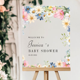 Welkom! Wildflower, Baby shower Acryl Bord