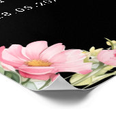 Welkom! Wildflower, Baby shower Poster (Hoek)