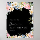 Welkom! Wildflower, Baby shower Poster (Voorkant)