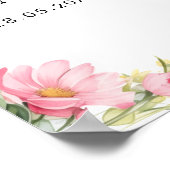 Welkom! Wildflower, Baby shower Poster (Hoek)