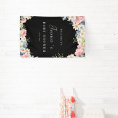 Welkom! Wildflower, Baby shower Spandoek (Insitu)