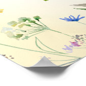 Welkom Wildflower Girl's 1e verjaardag Poster (Hoek)