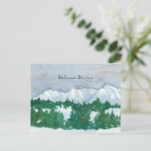 Welkom winter feestdagenkaart (Staand voorkant)