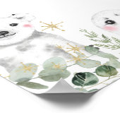 Welkom winteronderlanddieren Birthday Poster (Hoek)