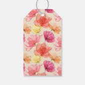Welkom Wispy Floral Weddenschap Cadeaulabel (Achterkant)