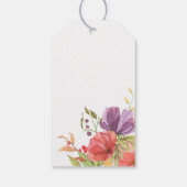 Welkom Wispy Floral Weddenschap Cadeaulabel (Achterkant)