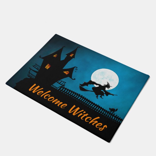Welkom Witches Halloween Deurmat (Schuin)