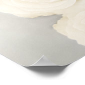 Welkom! Witte Rose Alfabetische Zitgrafiek Poster (Hoek)