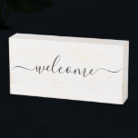 Welkom Wooden Box Sign Houten Kist Print<br><div class="desc">Meer boerderijdecor in de Kleine Bayleigh winkel!</div>