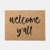 Welkom Y'all Welkom Mat Doormat (Voorkant)