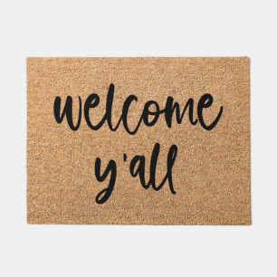 Welkom Y'all Welkom Mat Doormat