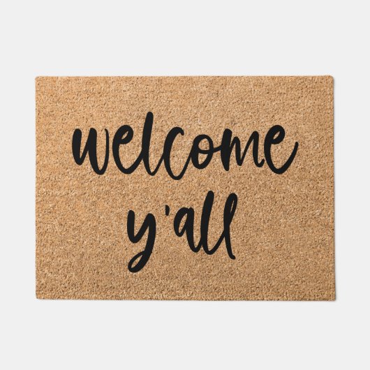 Welkom Y'all Welkom Mat Doormat (Voorkant)