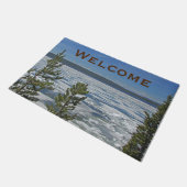 Welkom Yellowstone Icy Lake Photo National Park Deurmat (Schuin)