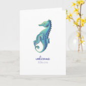 Welkom Zeepaardje Kaart (Gele Bloem)