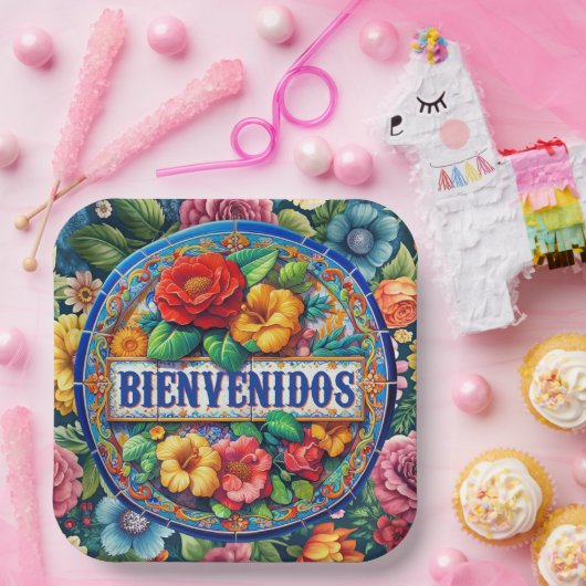 WELKOM - Zo mooi!  Papieren Bordje (Feest)