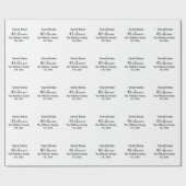 Welkom zoete thuis voeg familienaam jaar Est. Teks Cadeaupapier (Vlak)