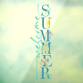 Welkom Zomer Seizoen Bedrijfs Winkel Raamsticker (Vel 3)