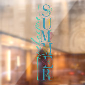 Welkom Zomer Seizoen Bedrijfs Winkel Raamsticker (Vel 2)