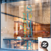 Welkom Zomer Seizoen Bedrijfs Winkel Raamsticker