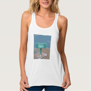 Welkom Zomer Vector Tekening Tanktop