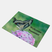 Welkom Zomer Vlinder Door Mat (Schuin)