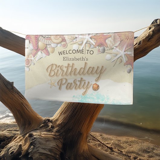 Welkom zomerbakkervis Birthday party decor Spandoek