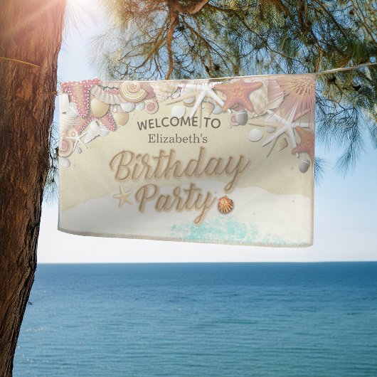 Welkom zomerbakkervis Birthday party decor Spandoek