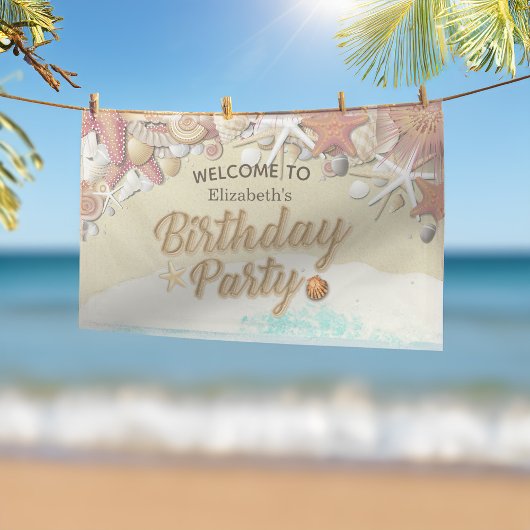 Welkom zomerbakkervis Birthday party decor Spandoek