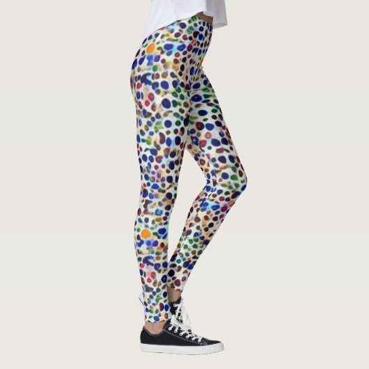 Welkom zomerkleurrijke levendige doodle art patroo leggings (Rechts)