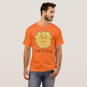 Welkom Zon Heren Basic T-Shirt (Voorkant volledig)