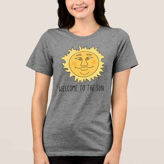 Welkom Zon Women's Tri-Blend T- Shirt (Voorkant)
