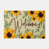 Welkom Zonnebloem Deurmat, Tuinier Lover Mat (Voorkant)