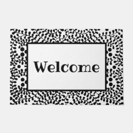 Welkom Zwart en Wit Persoonlijk Deurmat