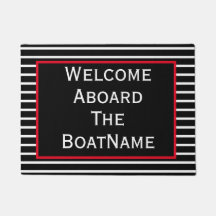 Welkom, zwart-wit en rood, bordpapier