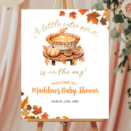 Welkombord voor Cutie Pie Baby Shower Poster