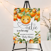 Welkombord voor Little Cutie Citrus Baby Shower