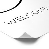 Welkombord voor verlovingsfeest poster (Hoek)