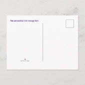 Welkome back-penselen Primaire kleuren Aangepast Aankondigingskaart (Achterkant)