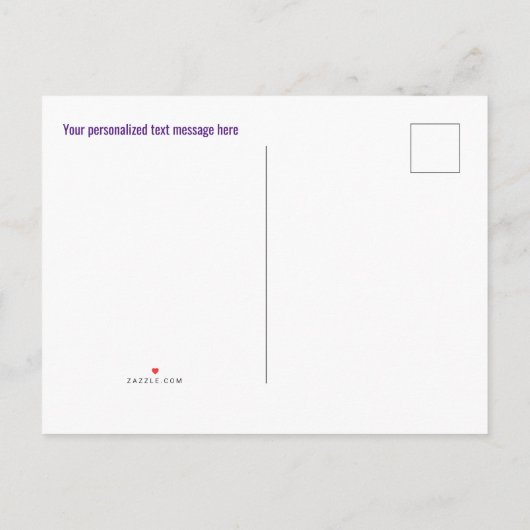 Welkome back-penselen Primaire kleuren Aangepast Aankondigingskaart (Achterkant)