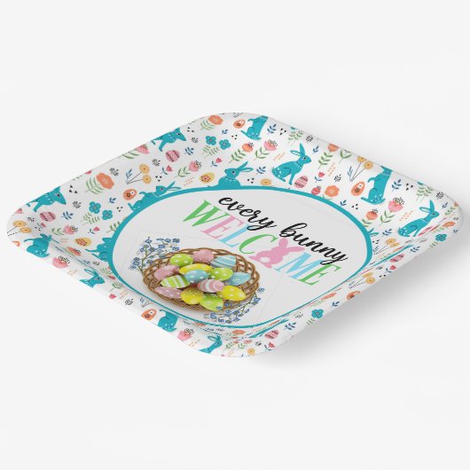Welkome Bunnies Papieren Bordje (Gebogen)