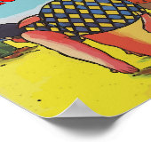 Welkome Cartoon voor beide kanten Poster (Hoek)