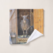 Welkome geiten bad handdoek (Wasdoekje)