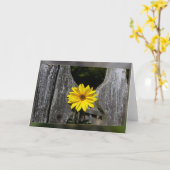 Welkome gele bloem kaart (Gele Bloem)