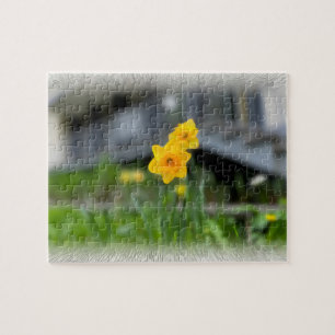 Welkome gele bloemen legpuzzel