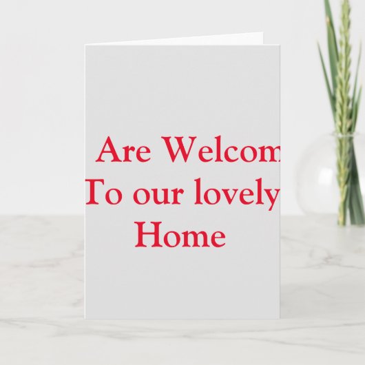 welkome Kaart (Voorkant)